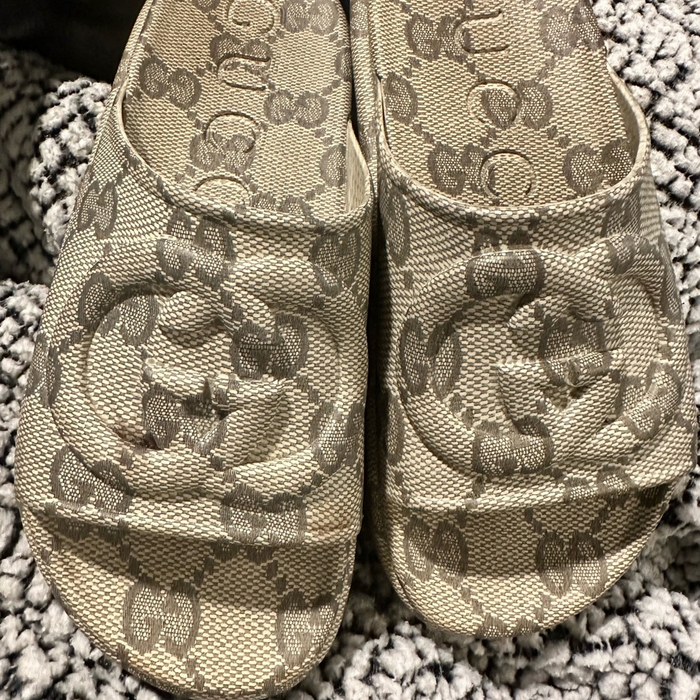 Gucci interlocking platform sandals from this season